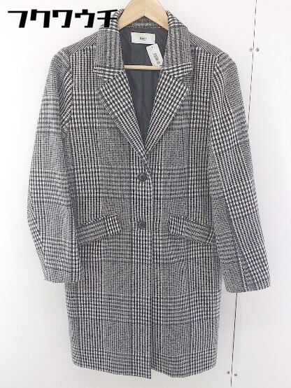 # AZUL BY MOUSSY azur bai Moussy check long sleeve Chesterfield coat size S black group lady's 
