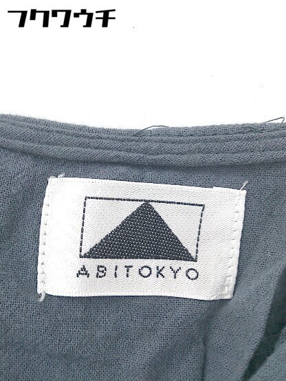 ◇ ABITOKYO アビトーキョー ノースリーブ 膝下丈 ワンピース サイズF グレー レディース_画像4