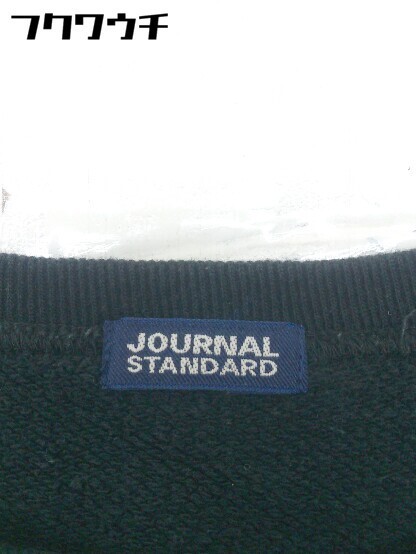 ◇ JOURNAL STANDARD ジャーナルスタンダード クルーネック 無地 スウェット トレーナー サイズF ブラック レディース_画像4