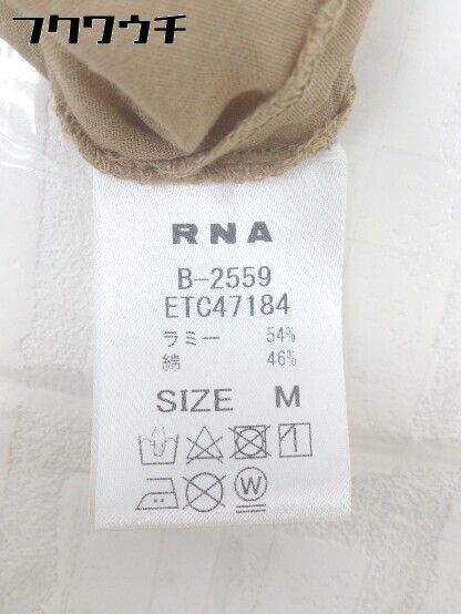 * RNAa-ruene- long sleeve shirt size M Brown lady's 