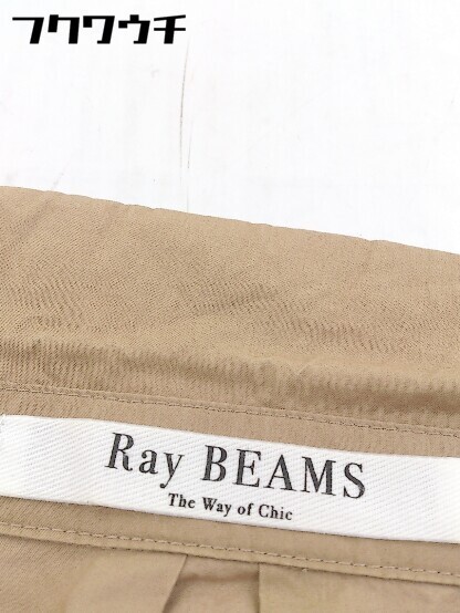 ◇ ◎ Ray BEAMS レイ ビームス ウエストリボン付き 半袖 ロング ワンピース サイズ1 ベージュ系 レディース_画像7