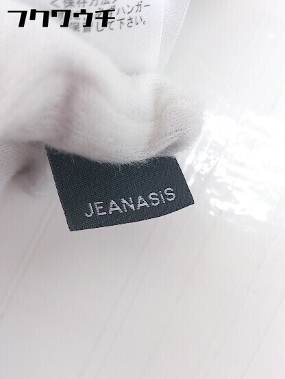 ◇ JEANASIS ジーナシス 総柄 ロング ギャザープリーツ スカート サイズF ブラック グレー系 レディース_画像4