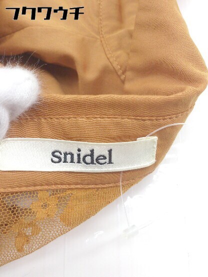 ◇ snidel スナイデル 長袖 シャツ ブラウス サイズF キャメル系 レディース_画像4