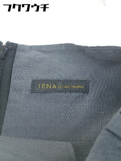 ◇ IENA イエナ レース ティアード ノースリーブ ミニ ワンピース ブラック グレー レディース