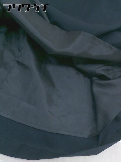 ◇ Demi-Luxe BEAMS デミルクス ビームス サイドジップ 膝丈 フレア スカート サイズ36 ネイビー レディース_画像6