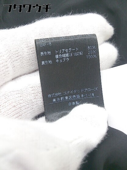 ◇ UNITED ARROWS ユナイテッドアローズ 長袖 膝丈 ワンピース ブラック レディース_画像5