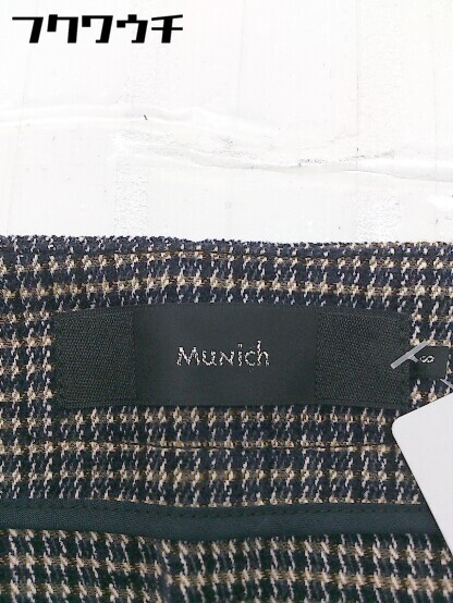 ◇ Munich ミューニック 膝下丈 タイト スカート サイズS パープル ブラック ベージュ系 レディース_画像4