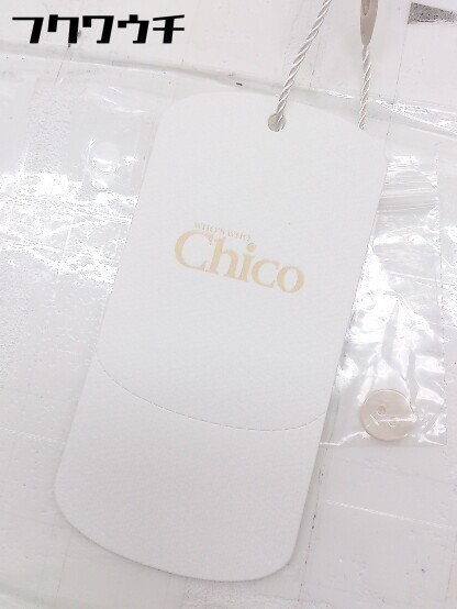 ◇ ◎ ●未使用● who's who Chico フーズフーチコ タグ付き 半袖 ミニ ワンピース サイズF アイボリー レディース_画像7