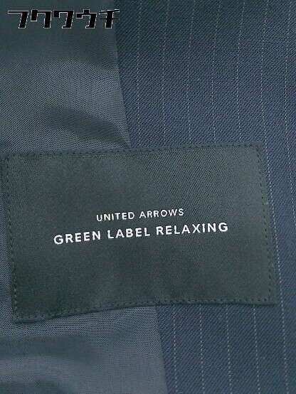 ◇ green label relaxing グリーンレーベル UNITED ARROWS ピンストライプ 長袖 ジャケット サイズ38 ネイビー レディース_画像5