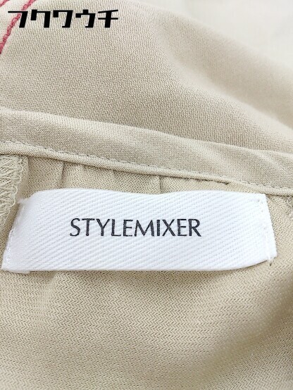 ◇ STYLEMIXER スタイルミキサー 長袖 ロング ワンピース サイズS ベージュ レディース_画像7