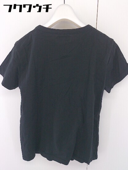 ◇ agnes b アニエスベー ロゴ プリント 半袖 Tシャツ カットソー サイズT3 ブラック ホワイト レディース_画像3