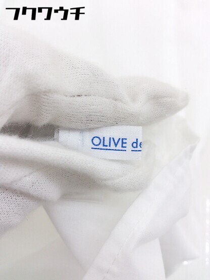 ◇ ●美品● ◎ OLIVE des OLIVE タグ付き 刺繍 半袖 チュニック シャツ ブラウス サイズM ホワイト レディース_画像7