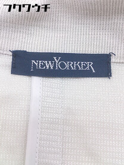 ◇ ◎ NEWYORKER ニューヨーカー ベルト付 長袖 ジャケット サイズ9 グレー レディース_画像4