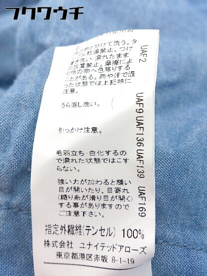 ◇ green label relaxing グリーンレーベル UNITED ARROWS 切替 半袖 ミニ ワンピース ブルー レディース_画像6