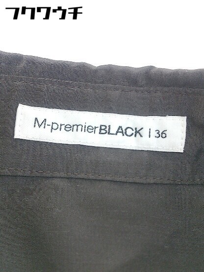 ◇ ◎ M premier BLACK エムプルミエブラック 七分袖 チュニック シャツ ブラウス サイズ36 ダークブラウン レディース_画像4