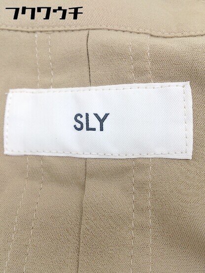 ◇ ◎ SLY スライ ウエストリボン付き 長袖 コート サイズ1 ベージュ系 レディース_画像4