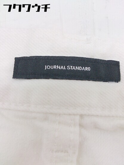 ◇ JOURNAL STANDARD カットオフ ジーンズ デニム ワイドパンツ サイズ 40 ホワイト レディース_画像4