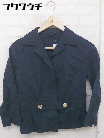 * ROPE\' Rope linen. long sleeve jacket size 9AT navy series lady's 