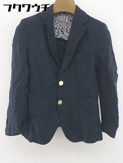 * MACPHEE McAfee TOMORROWLAND 2B single linen. long sleeve tailored jacket size 36 navy series lady's 