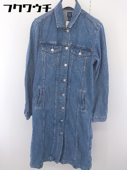 * GAP Gap long sleeve long Denim One-piece size S indigo lady's 