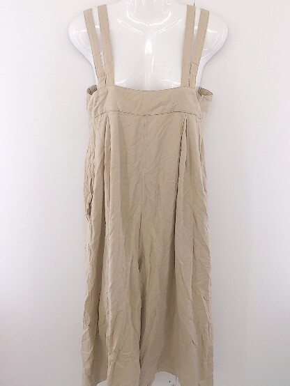 * merlotmeru low linen. all-in-one size F beige lady's 