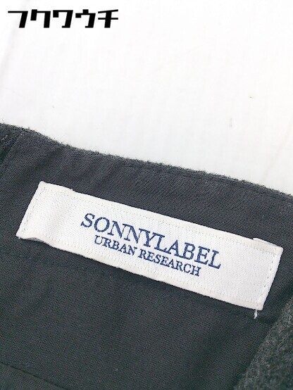 ◇ Sonny Label URBAN RESEARCH バックジップ スリット 膝下丈 ワンピース サイズF ブラック グレー レディース_画像4