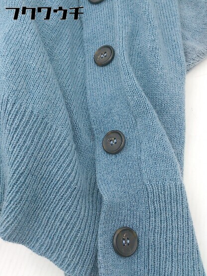 ◇ KBF ケービーエフ URBAN RESEARCH サイドボタン ウール 長袖 ニット セーター サイズ ONE ブルー レディース_画像6
