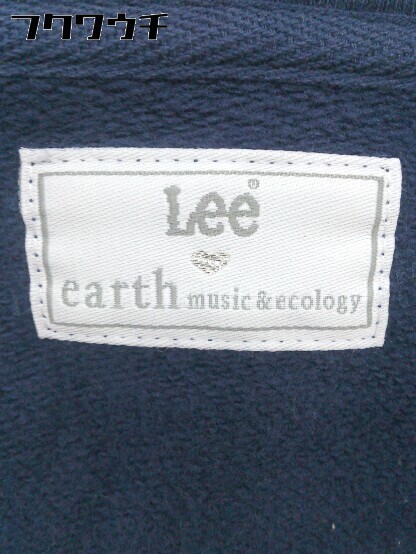 ◇ Lee × earth music&ecology 長袖 プルオーバーパーカー ネイビー レディース_画像4