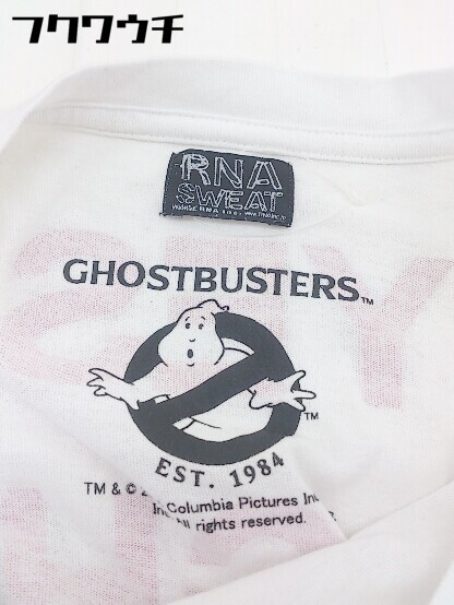◇ RNA アールエヌエー GHOSTBUSTERS プリント 半袖 Tシャツ カットソー サイズM ホワイト レディース_画像4