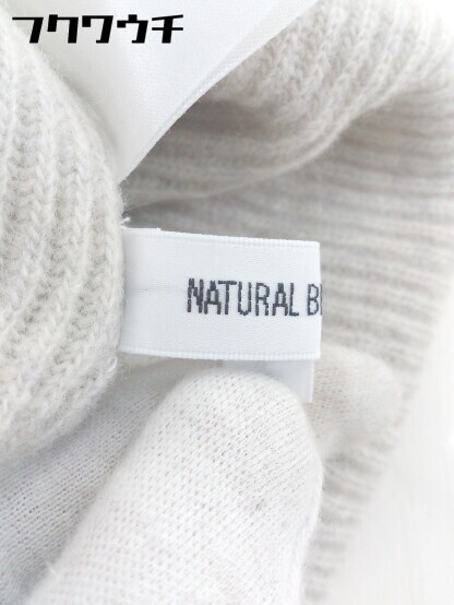 ◇ NATURAL BEAUTY BASIC ナチュラルビューティーベーシック ウール ニット 長袖 セーター サイズM ベージュ系 レディース_画像4