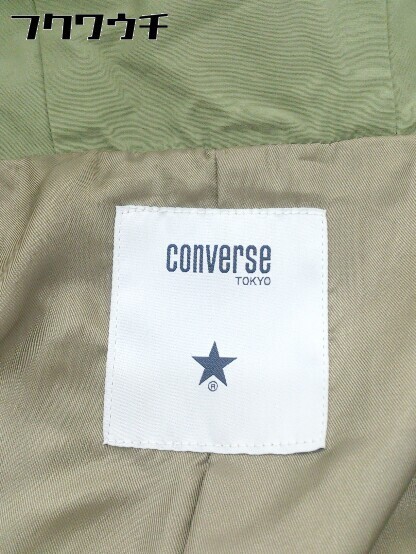 ◇ CONVERSE TOKYO コンバーストウキョウ ジップアップ フード ジャケット カーキ レディース_画像4