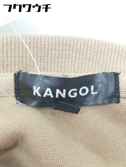 # KANGOL Kangol боа длинный рукав футболка размер F оттенок бежевого женский 