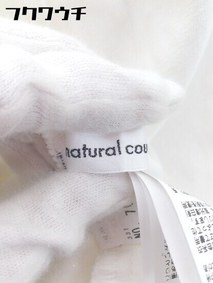 ◇ natural couture ナチュラルクチュール デニム 膝下丈 ジャンパースカート サイズ F ホワイト レディース_画像4