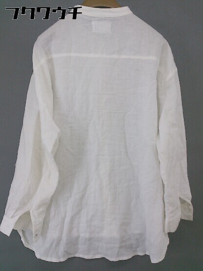◇ PATTERN TORSO パターントルソ antiqua リネン100% 長袖 シャツ ブラウス サイズF オフホワイト レディースの画像3
