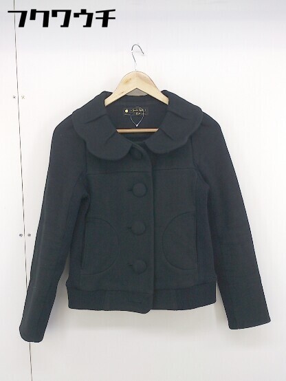 ◇ franche lippee black フランシュリッペ 長袖 ジャケット サイズM ブラック レディース_画像1