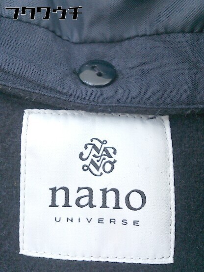 ■ nano universe ナノ ユニバース 長袖 コート サイズF ネイビー レディース_画像4