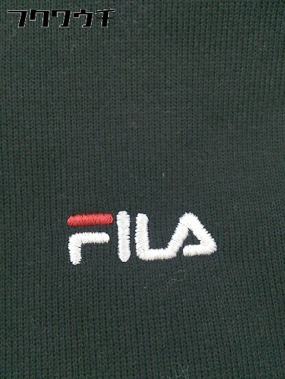 ◇ simplicite × FILA ロゴ レインボー 長袖 プルオーバー パーカー ブラック レディース_画像5