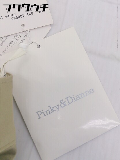 ◇ ●未使用● ◎ PINKY&DIANNE ピンキー&ダイアン タグ付 定価1.8万 光沢 フレア パンツ サイズ38 ベージュ レディース_画像6