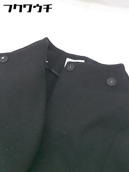 ■ ◎ MURUA ムルーア ベルト付 長袖 ロング コート サイズ1 ブラック レディース_画像4