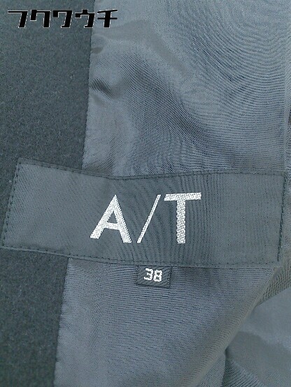 ◇ A.T エーティー ATSURO TAYAMA カシミヤ混 長袖 コート サイズ38 ブラック レディース_画像5