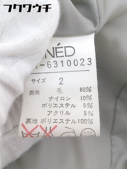 ◇ INED イネド 長袖 コート サイズ2 グレー系 レディース_画像5