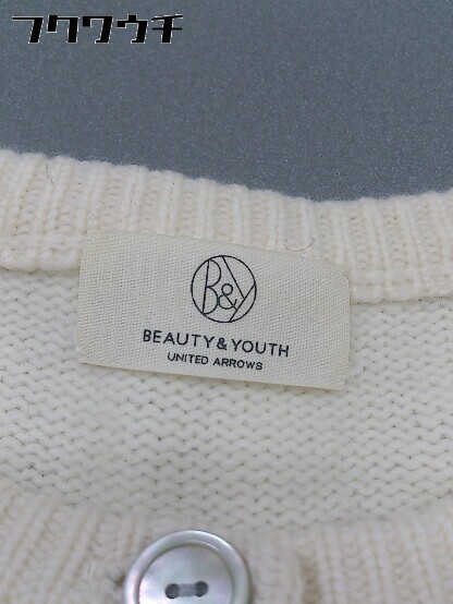 ◇ BEAUTY & YOUTH ビューティアンドユース UNITED ARROWS 長袖 ニット カーディガン ベージュ系 レディース_画像4