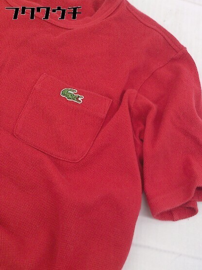 ◇ LACOSTE ラコステ 半袖 Tシャツ カットソー サイズFR1 US XXS レッド レディースの画像7