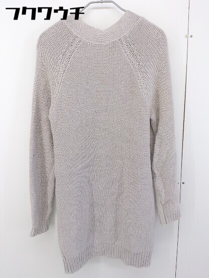 * STUNNING LURE Stunning Lure cotton knitted sweater long sleeve cardigan size S gray lady's 