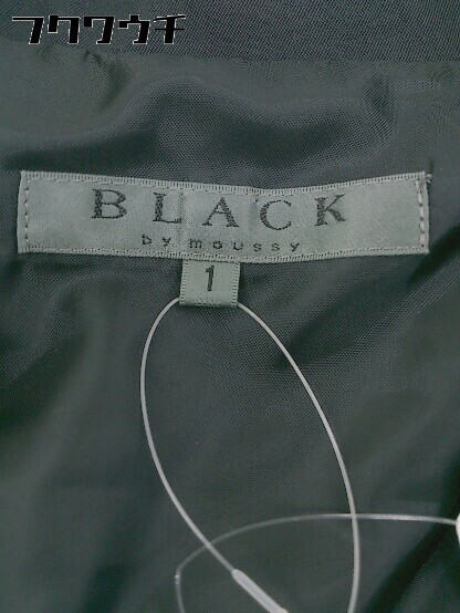 * BLACK BY MOUSSY black bai Moussy single 1B long sleeve tailored jacket size 1 black lady's 