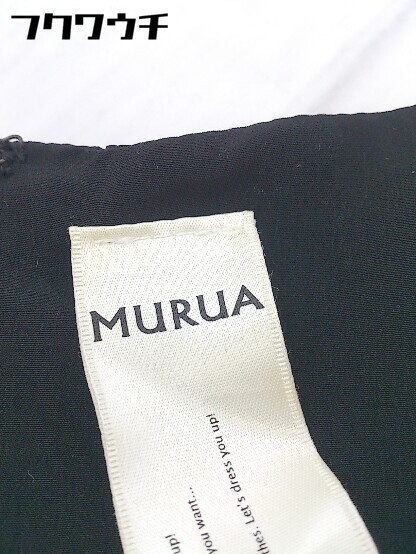 ◇ ◎ MURUA ムルーア 半袖 ミニ ワンピース サイズ99(F) ブラック レディース_画像5