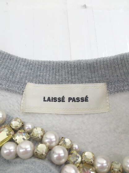 ◇ LAISSE PASSE レッセパッセ キッズ 子供服 長袖 トレーナー サイズ120 グレー系 レディース_画像4