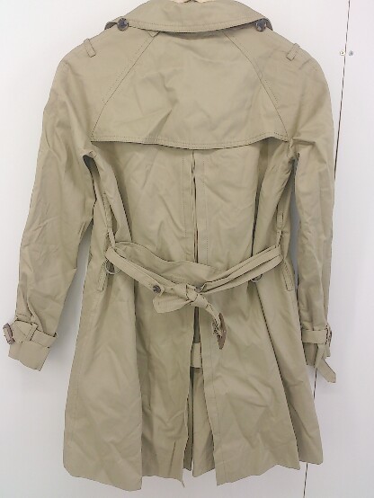 * * STUNNING LURE waist belt liner attaching long sleeve trench coat size 36 beige group lady's 