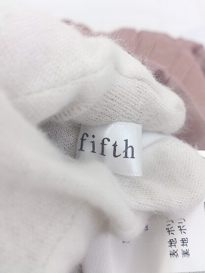 ◇ fifth フィフス ウエストゴム ティアード ロング フレア スカート ピンク レディース_画像4