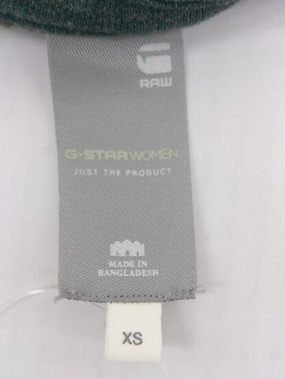 ◇ G-Star RAW ジースターロウ ジップアップ 長袖 スウェット パーカー サイズ XS ダークグレー ピンク レディース_画像4